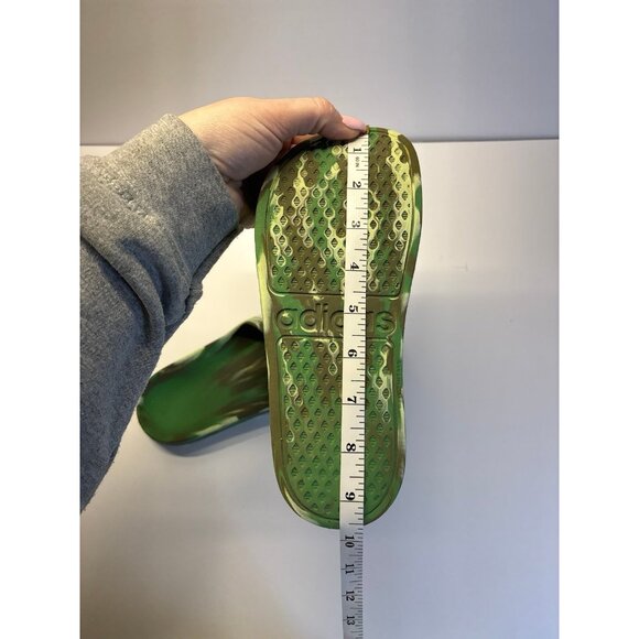 Adidas Green Slides (size 3) - Picture 7 of 8